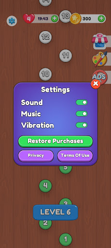 Puzzle PingoScrew Plank Game