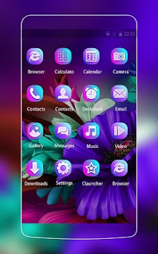 Themes app for  S6 Purple Blooのおすすめ画像2