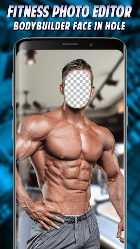 Fitness Photo Editor Bodybuilder Face In Hole