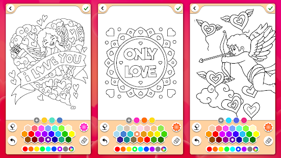 Valentines love coloring book 16.9.4 screenshots 14
