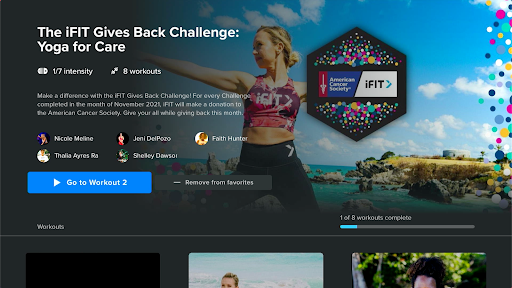 Screenshot of iFIT: At Home Fitness Workouts