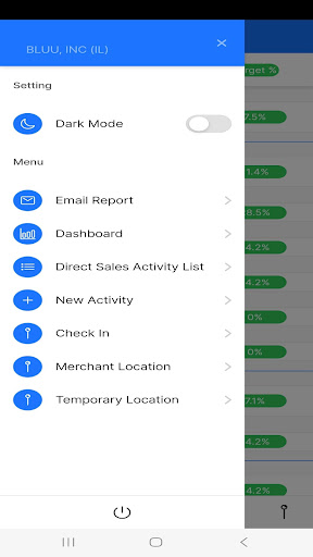 bluu Direct Sales Screen 2