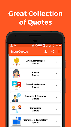 Android application Insta Quotes - English & Hindi screenshort