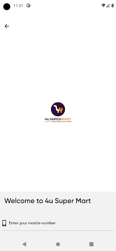 Android application 4u Super Mart screenshort