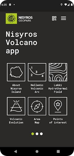 Android application Nisyros Volcano screenshort