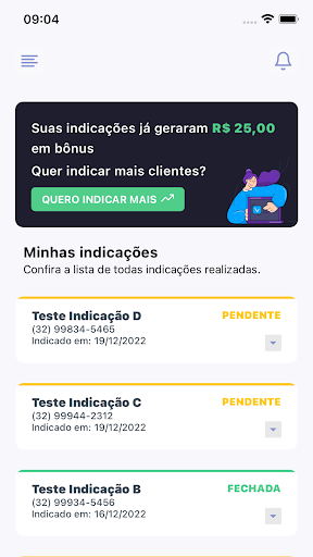 Android application Fidelidade Black screenshort