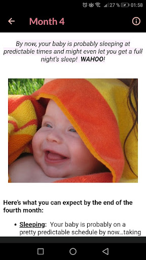 Newborn month by month