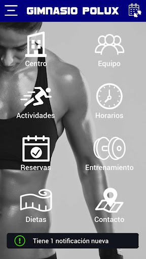 Android application Gimnasio Polux screenshort