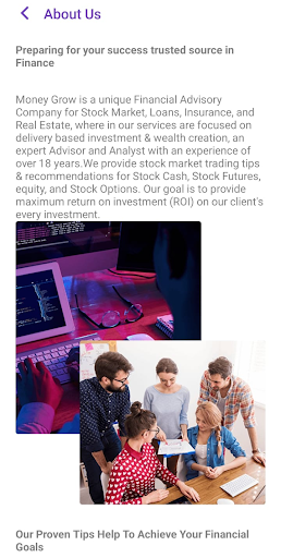 Moneygrow shareinfo Screen 3