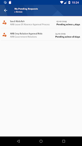 Screenshot of SAHL App for HR Services