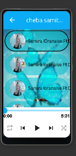 Android application شابة سميرة Samira L' Oranaise screenshort