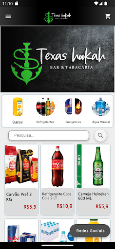 Android application Texas Hookah screenshort