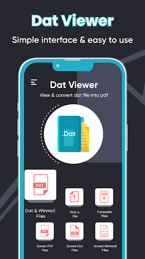Android application Dat File Opener: Viewer Editor screenshort