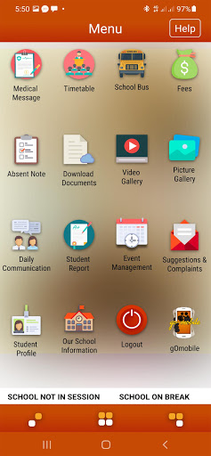 Gomobile School App Screen 2