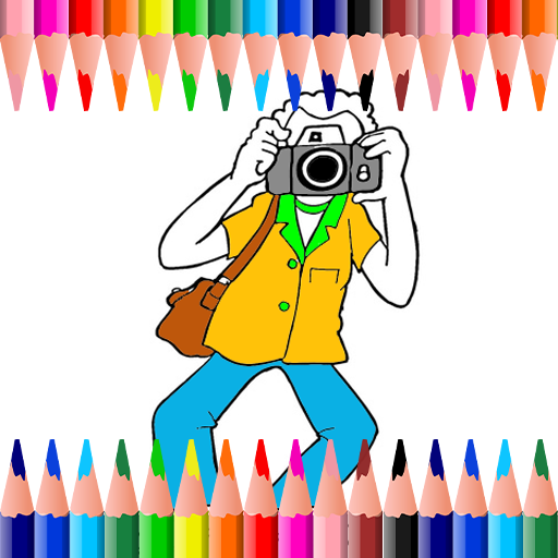 Coloring Camera Man