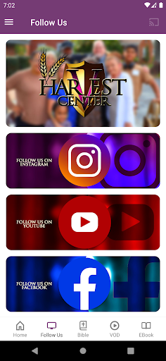 Android application The Harvest Center screenshort