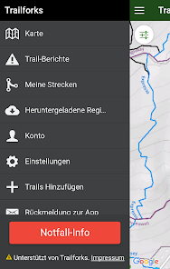 Trailforks Apps bei Google Play
