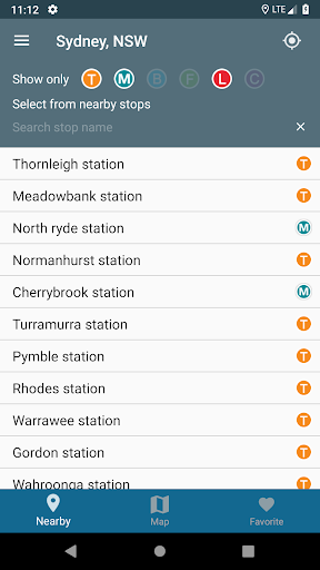 Departure Now - train,bus,ferr Screen 2