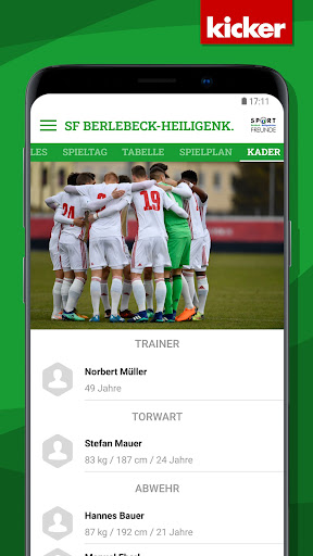 Android application Sportfreunde BHK screenshort