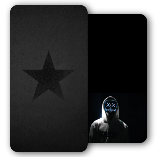 Black HD Wallpaper logo