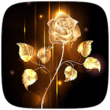 Gold Rose Live wallpaper icon