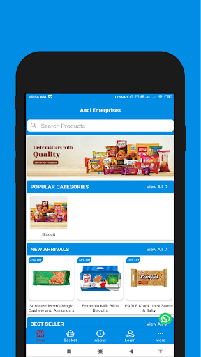 Android application Aadi Enterprises screenshort