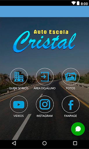 Android application Autoescola Cristal screenshort