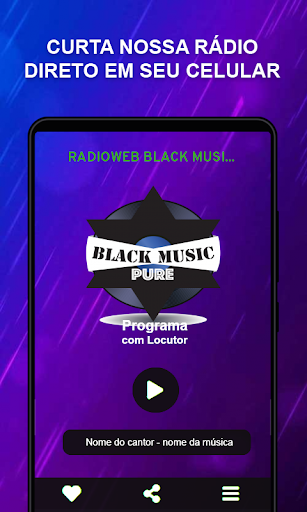 Android application RadioWeb Black Music Pure screenshort