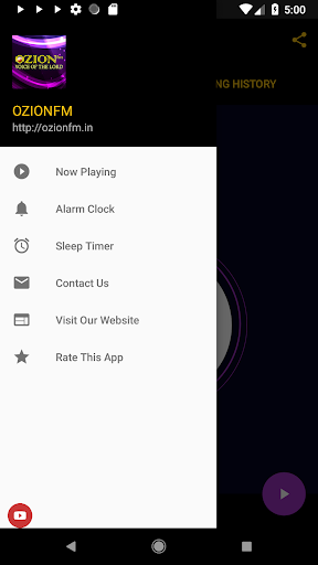 OZIONFM Screen 2