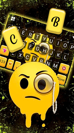 Paint Drip Emoji Keyboard Back Screen 2