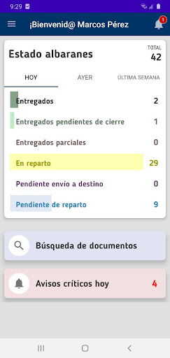 Android application TBO Carreras screenshort
