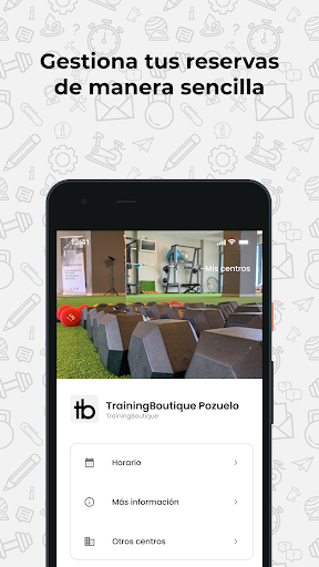 Android application TrainingBoutique screenshort
