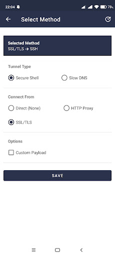 SSH Injector - Tunnel VPN Screen 2