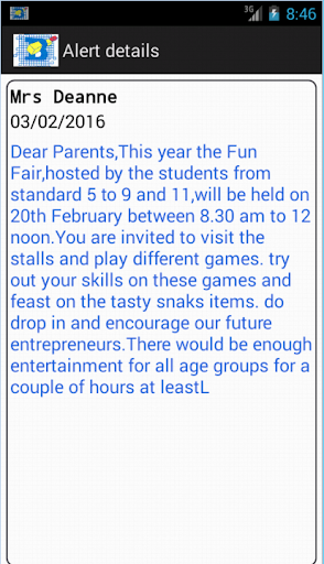 SchoolManApp Screen 2