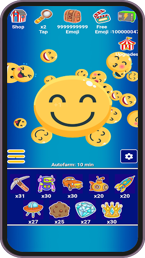 Android application Emoji Idle Clicker screenshort