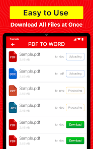 Captura de Pantalla 8 PDF to Word: Convert to PDF android