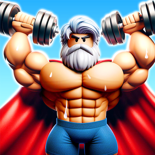 Lifting Super Hero Gym Clicker logo