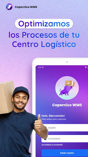 Android application COPÉRNICO WMS screenshort