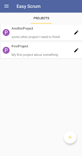 Android application Easy Scrum screenshort