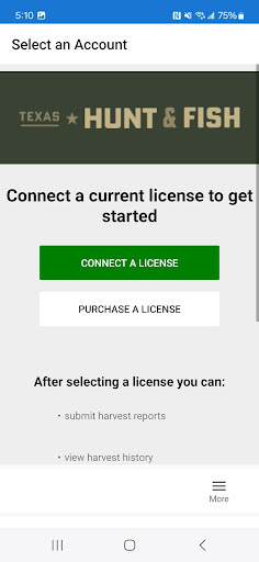 Android application Texas Hunt & Fish screenshort