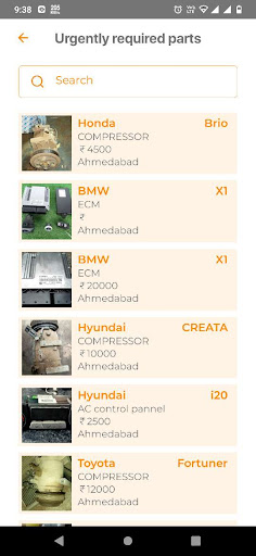 Old Automotive Parts Screen 2