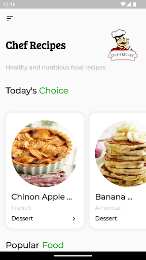 Chef Recipes Screen 2
