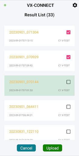 VX-CONNECT Screen 3