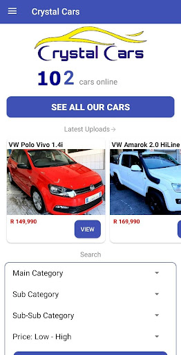 Crystal Cars Screen 2