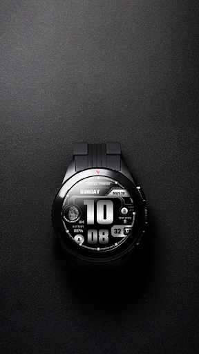 Android application Bold Digital Watch Face VS65 screenshort
