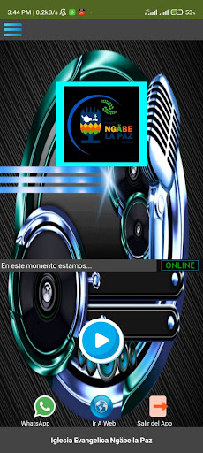 Android application Radio Ngabere la Paz screenshort