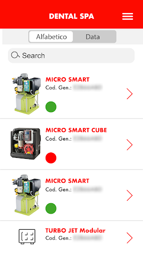 Cattani SmartApp Screen 2