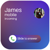 Caller screen dialer-Slide to answer,icaller OS9 icon