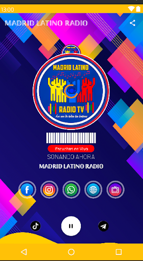 Android application MADRID LATINO RADIO screenshort