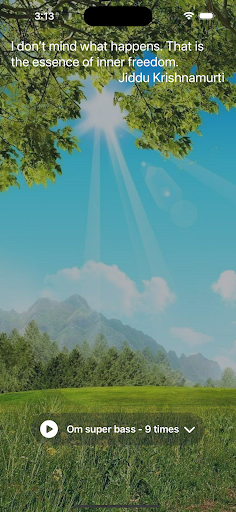 Android application Om Mantra Chanting: Meditation screenshort